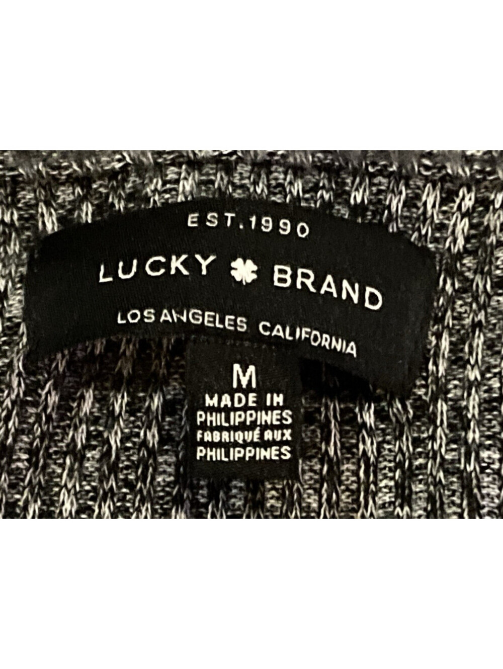 Lucky Brand Sweater SUPER SOFT V Neck Gray Long Sleeve Women's Size Medium - Picture 6 of 9